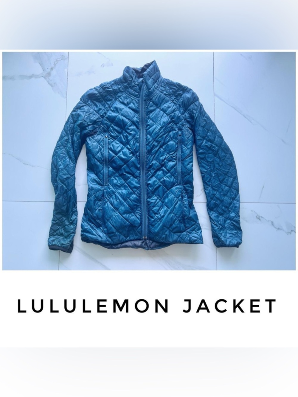 ❌Lululemon jacket coat size 6 down feather reversible teal black blue green❌